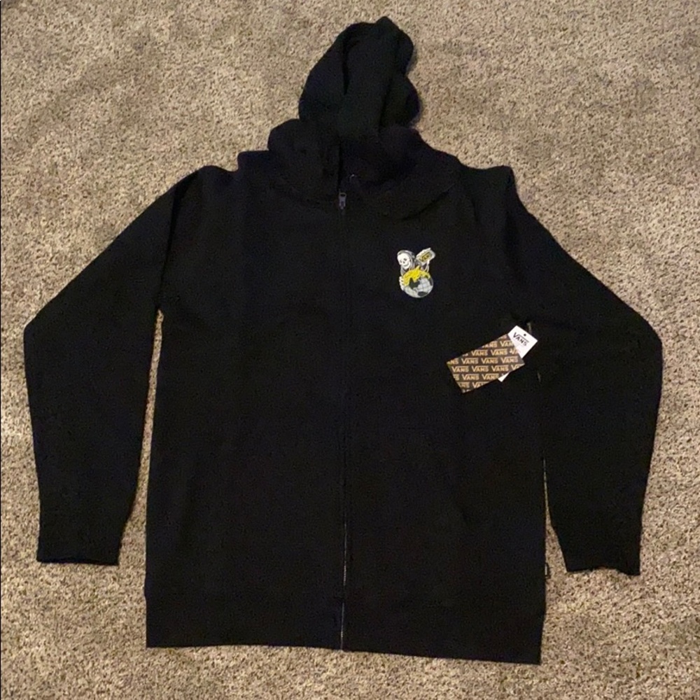 Vans World Dominatio Zip Up Jacket/ Black